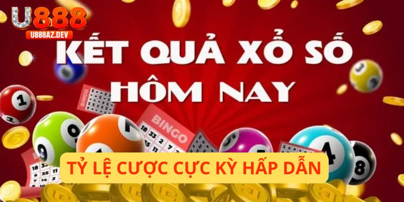 Xổ số U888 có tỷ lệ trả thưởng cực khủng